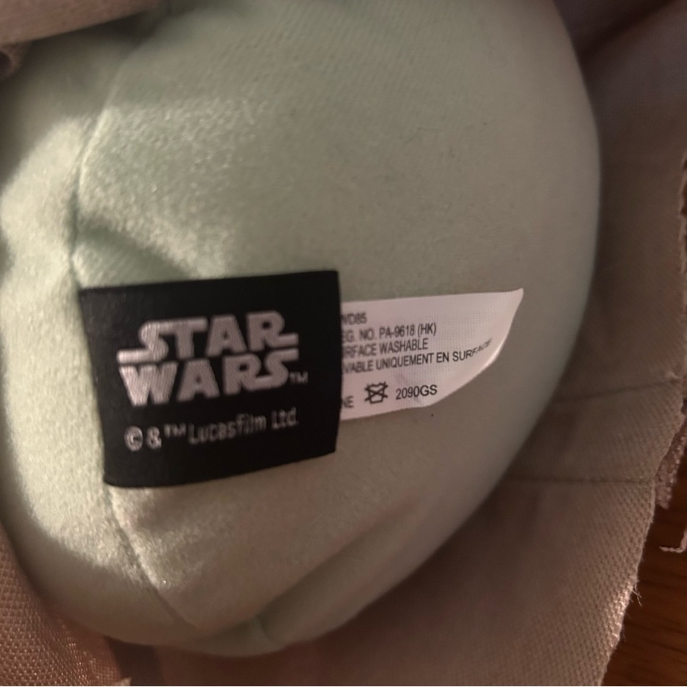 Disney Star Wars The Mandalorian Baby Yoda Grogu Plush Doll The Child 11” Rubber - Picture 10 of 12